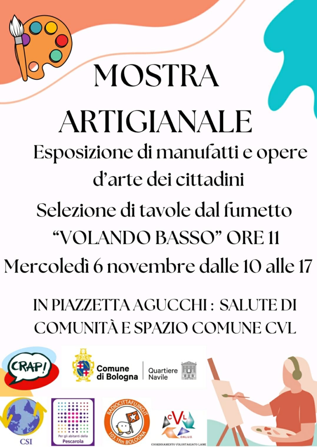 Mostra Artigianale Bologna 6 novembre 2024